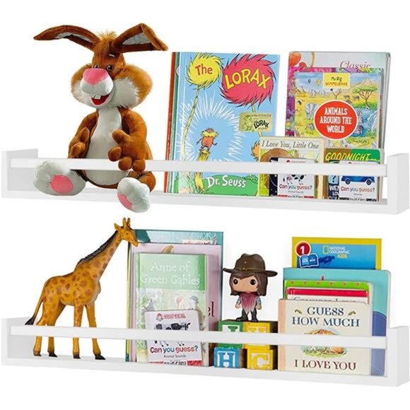 Wall Decor 32 Nursery Book Shelves Classic White Nursery Shelves Set